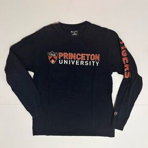 Champion Princeton University Long Sleeve Tee Navy Blue Medium